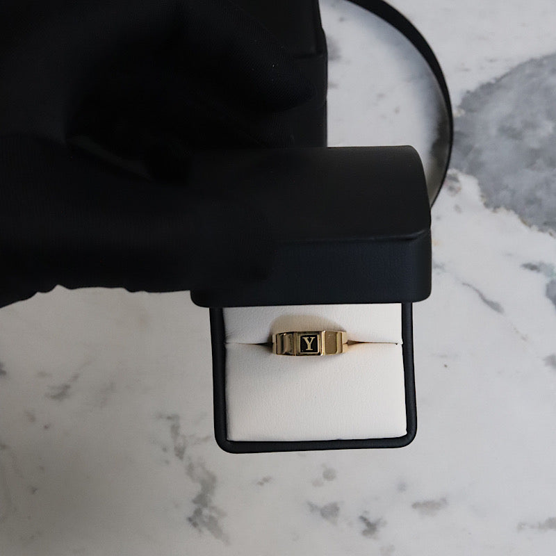 Anillo light sello 18kt