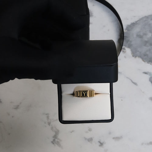 Anillo light sello 18kt