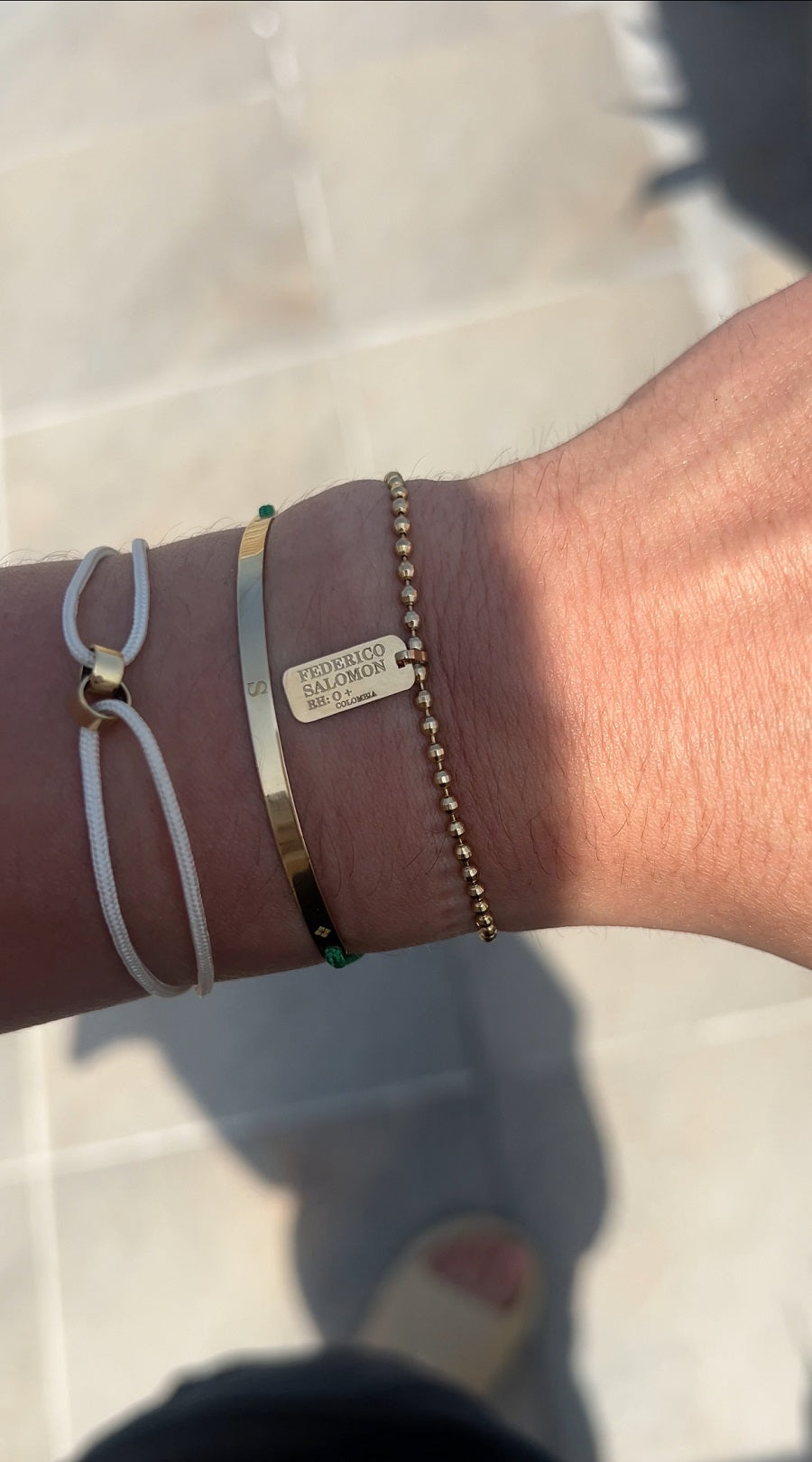 Iraca Media 18KT Gold bracelet