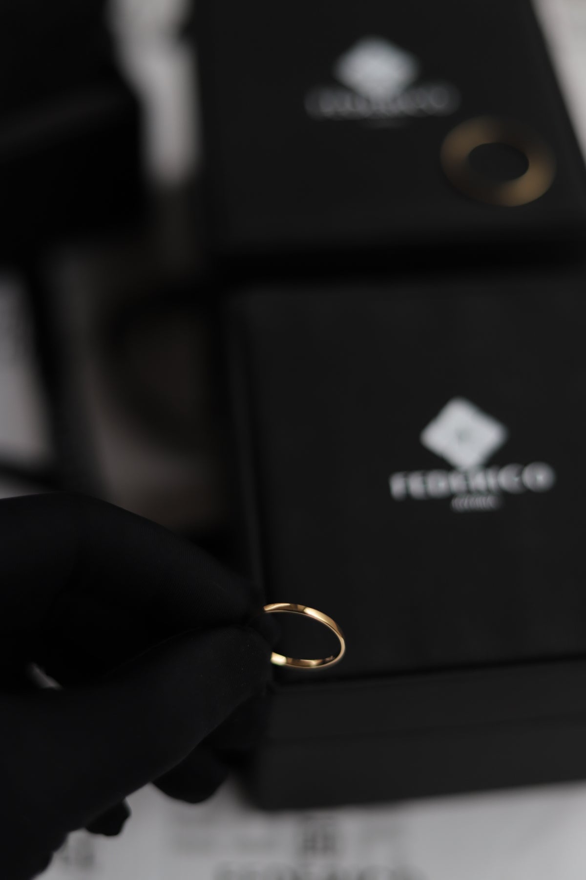 anillo circulo puro anillo básico oro 18kt