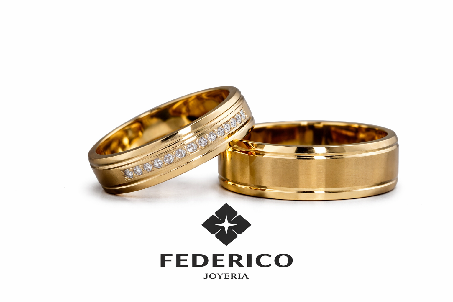 Argollas eterna unión oro 18 kt