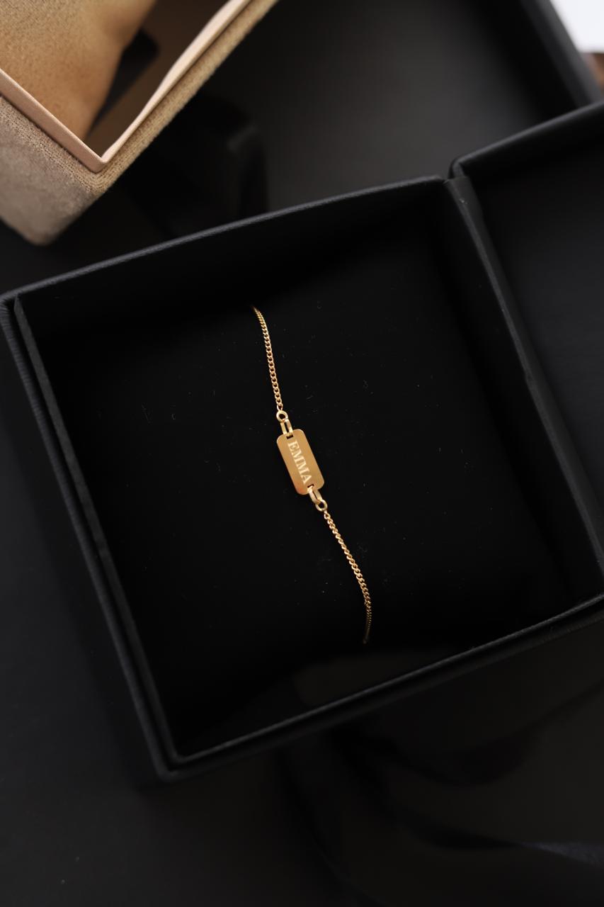 Pulsera mini cubana BEBE 18kt
