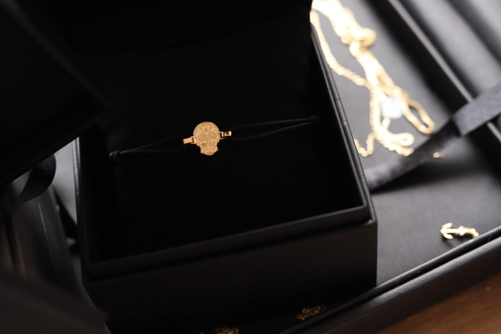 Pulsera calavera 18 Kt
