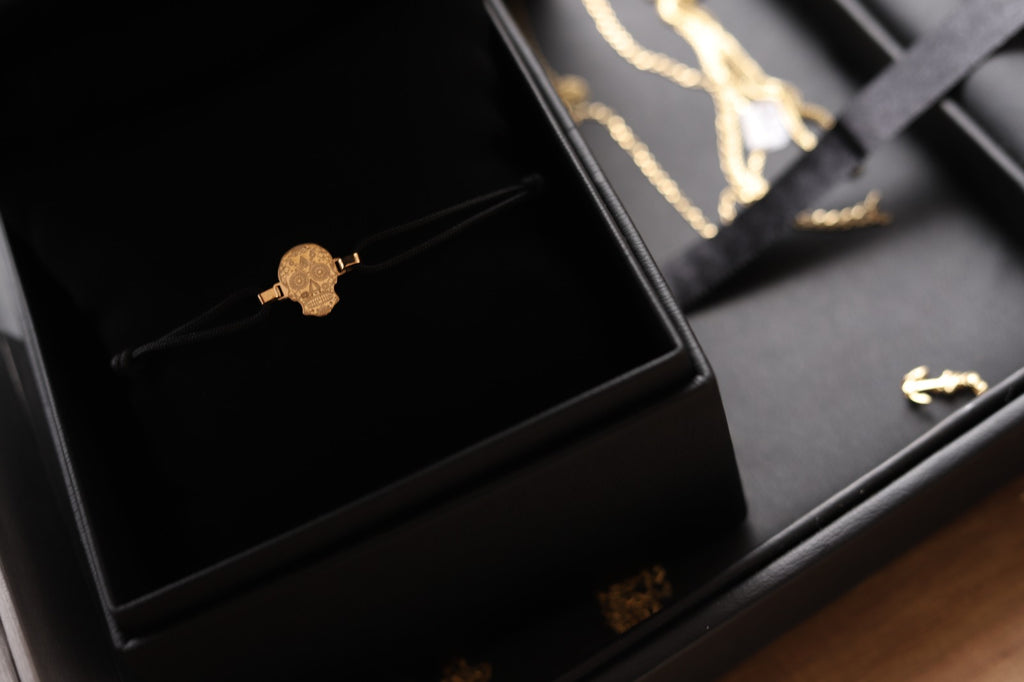 Pulsera calavera 18 Kt