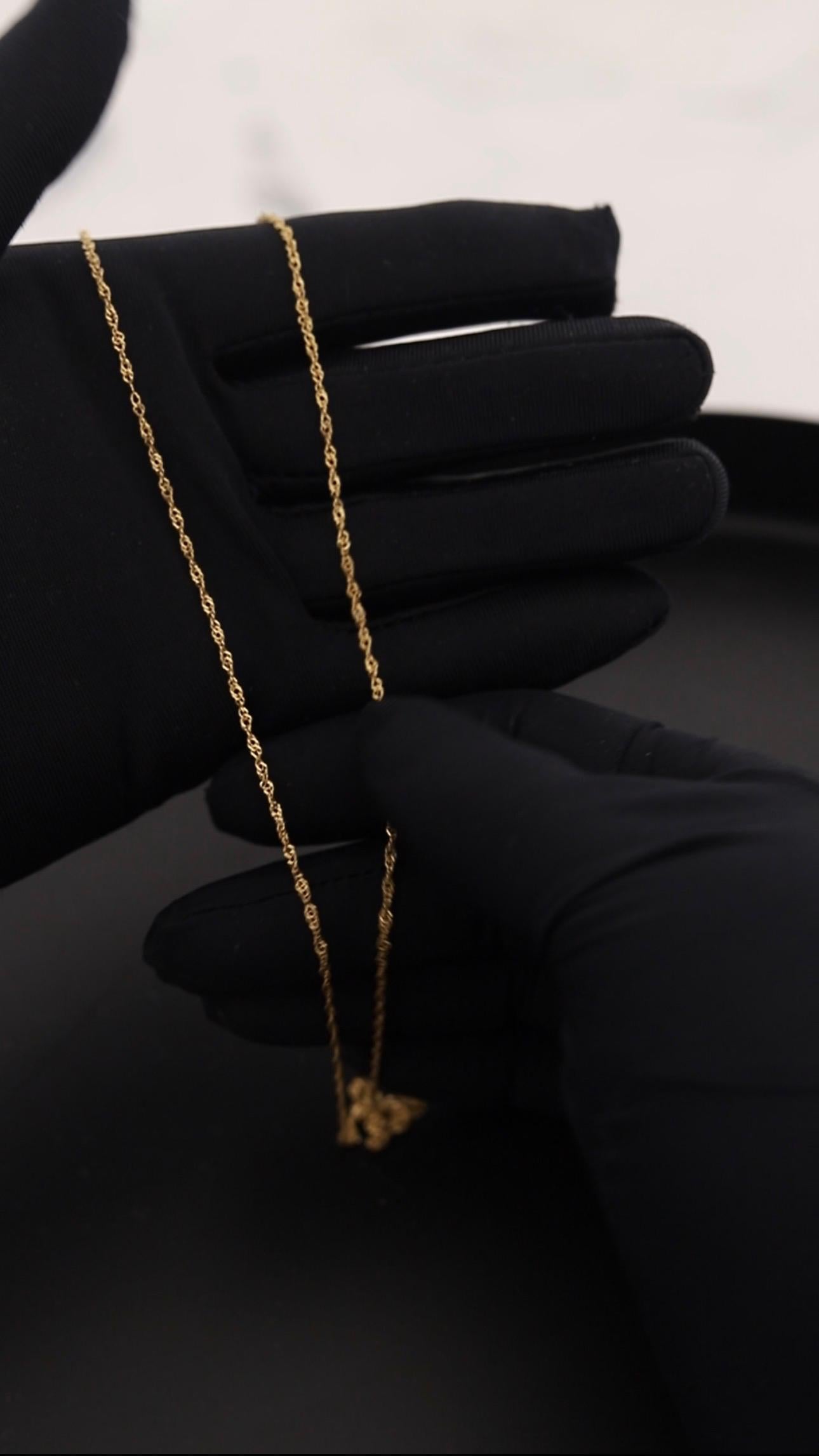 Cadena SIngapur 18 Kt