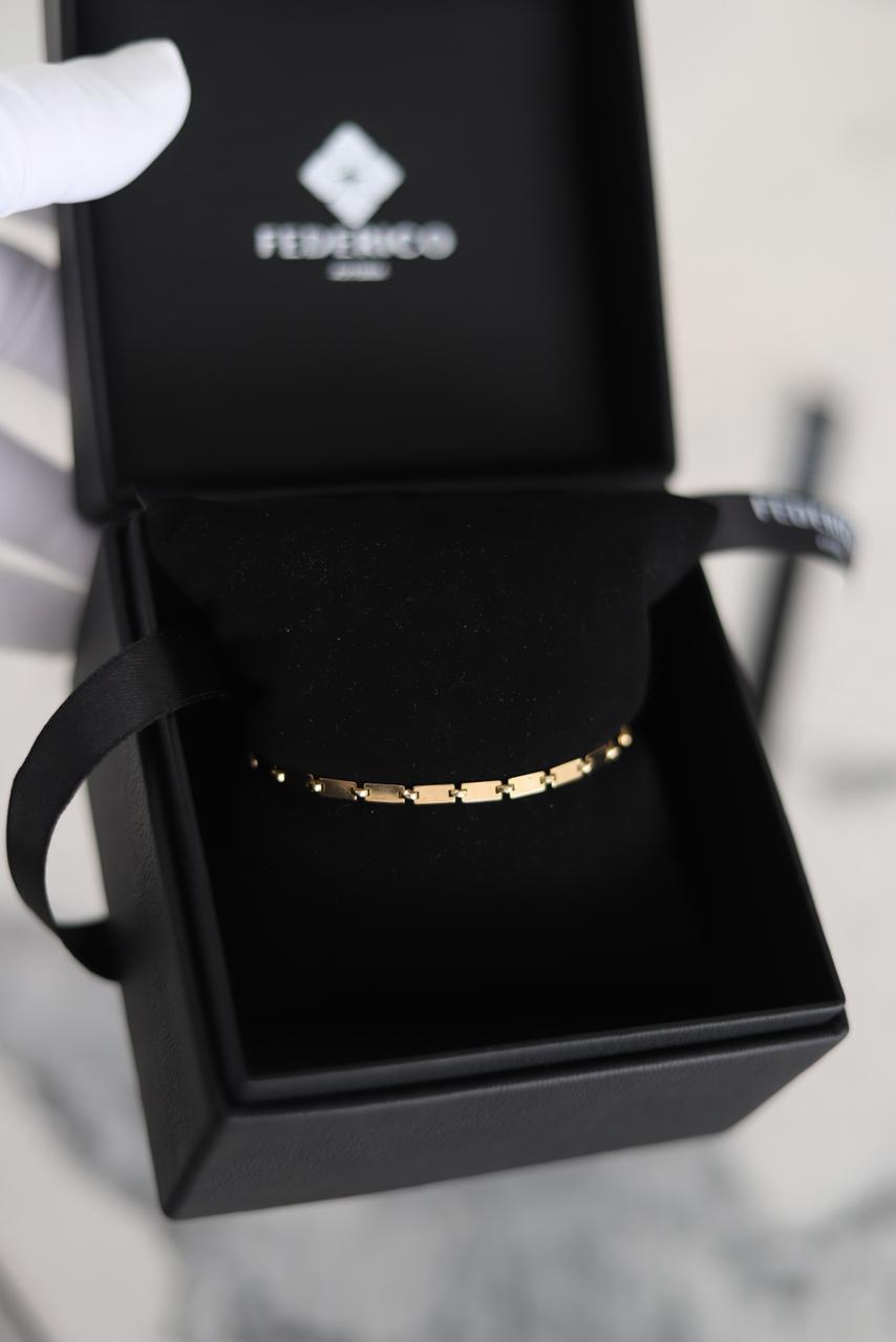 Pulsera Eslabón Lux oro 18