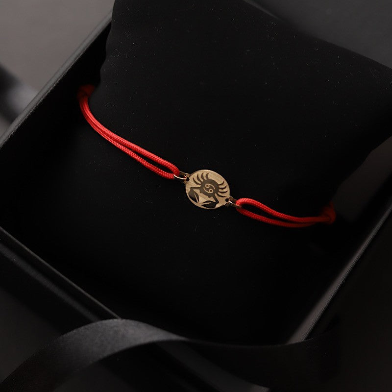 Cáncer Zodiaco oro 18kt pulsera