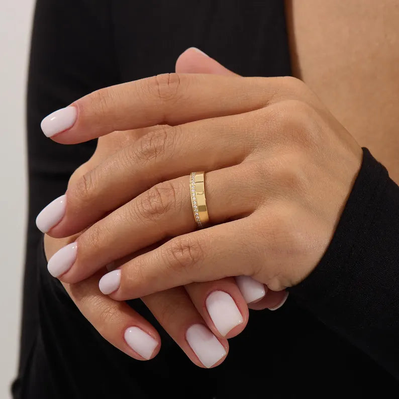 Alianza de boda en oro 18kt