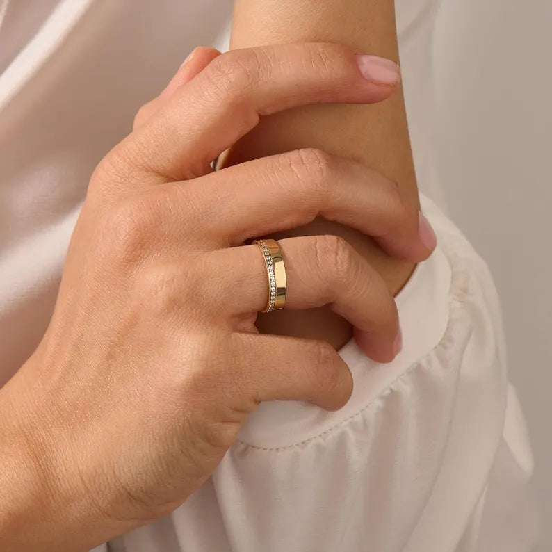 Alianza de boda en oro 18kt