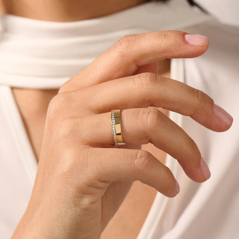 Alianza de boda en oro 18kt