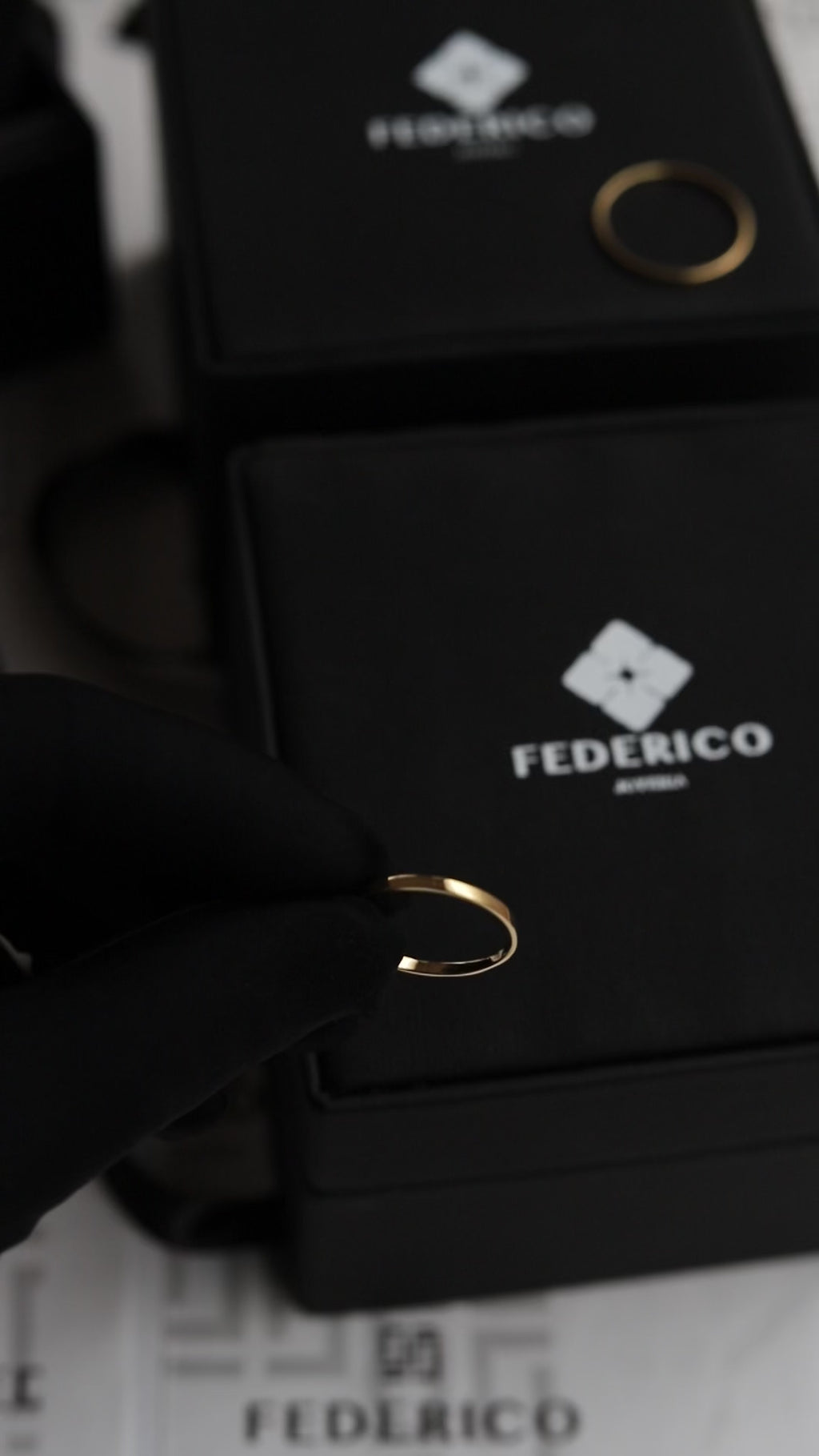 anillo circulo puro anillo básico oro 18kt