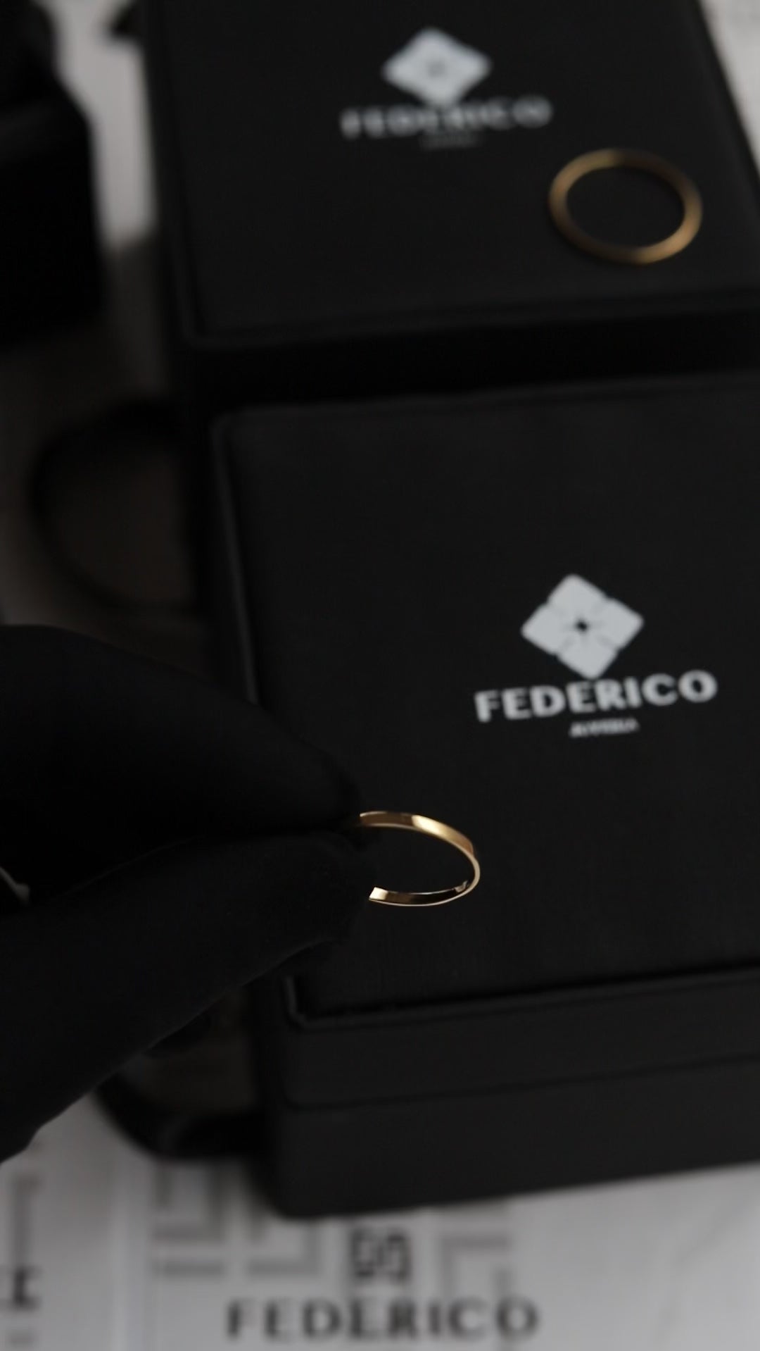 anillo circulo puro anillo básico oro 18kt
