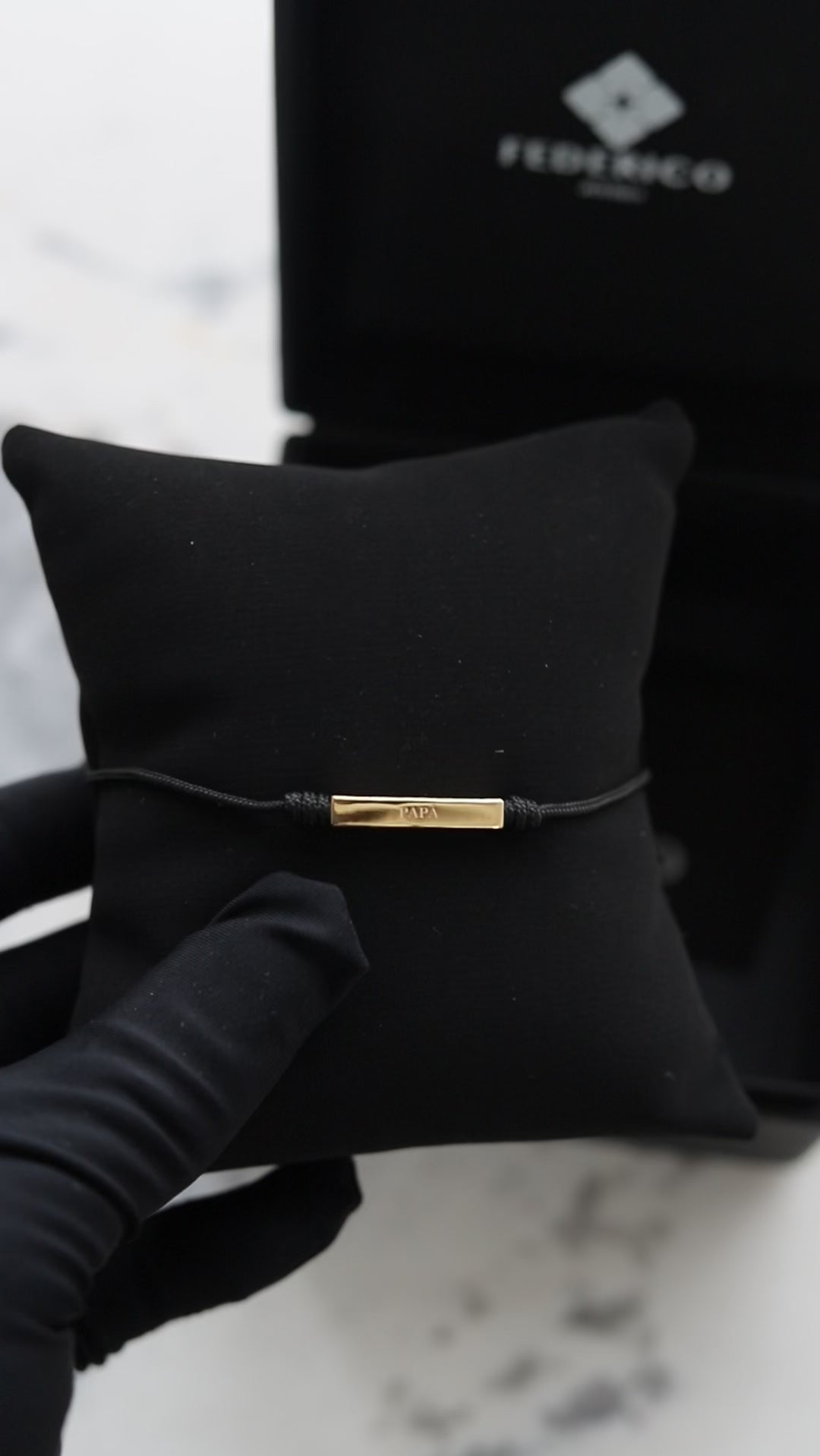 Golden cube cordon oro 18kt