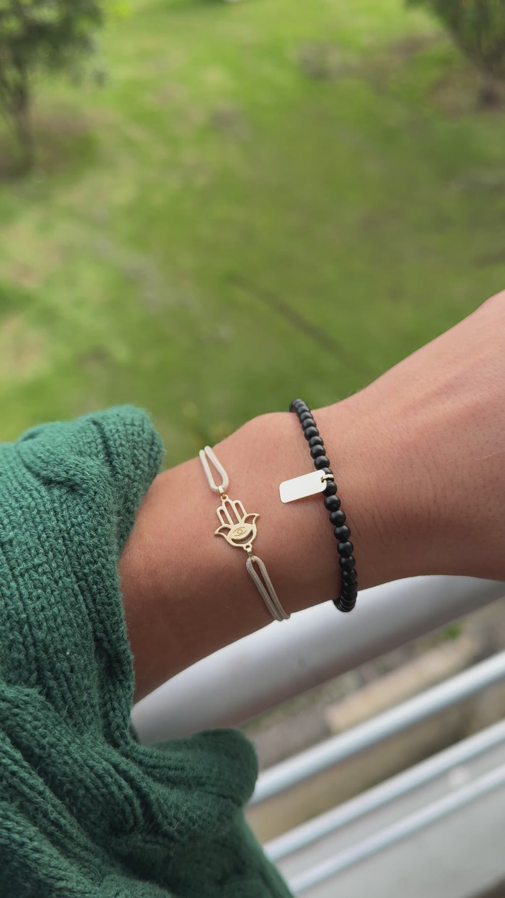 Hamsa eterna oro solido 18kt