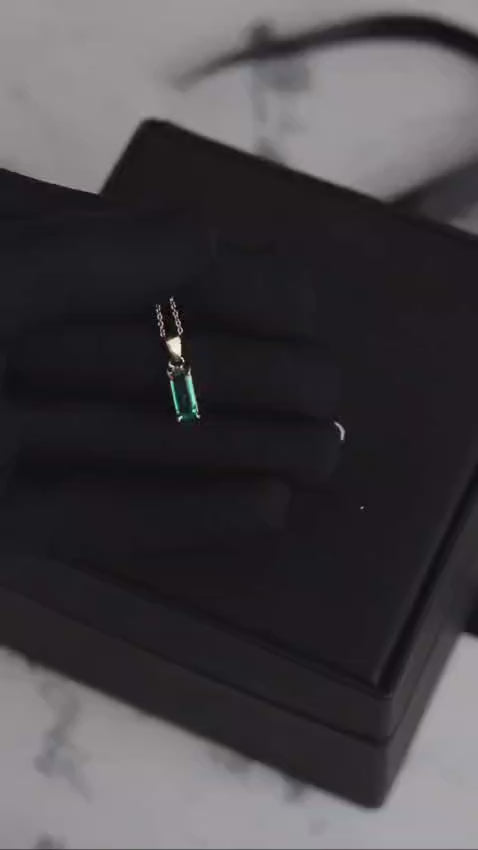 Dije Esmeralda rectangular