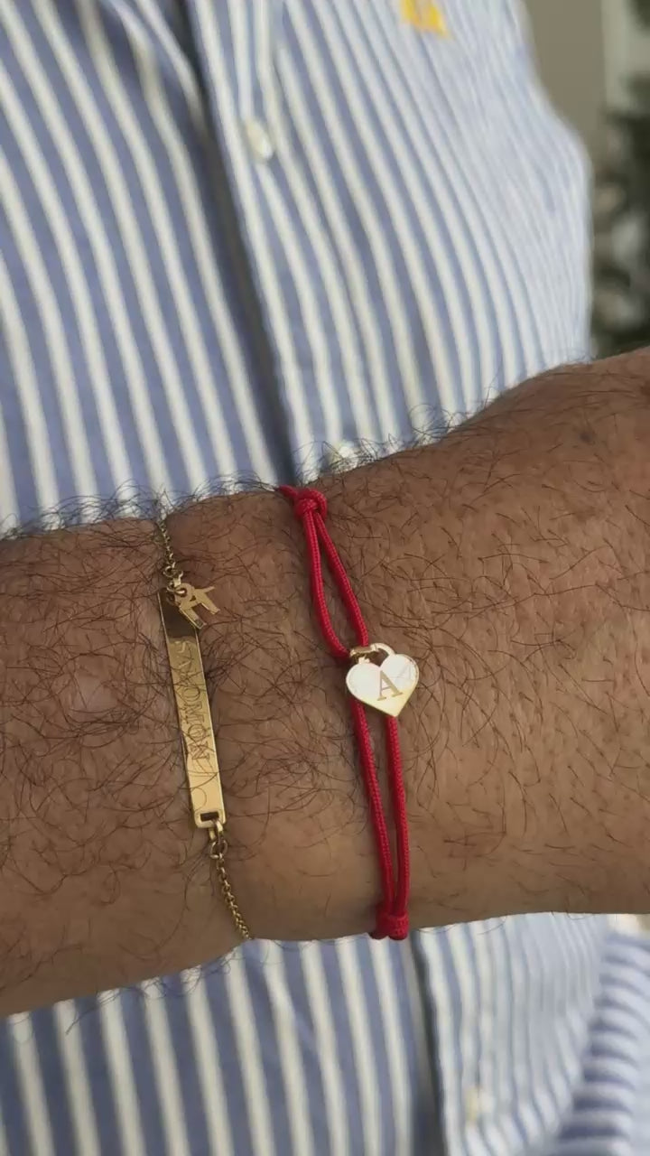 Corazón inicial 18 Kt