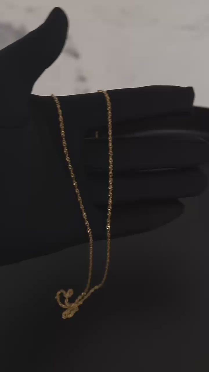 Cadena SIngapur 18 Kt