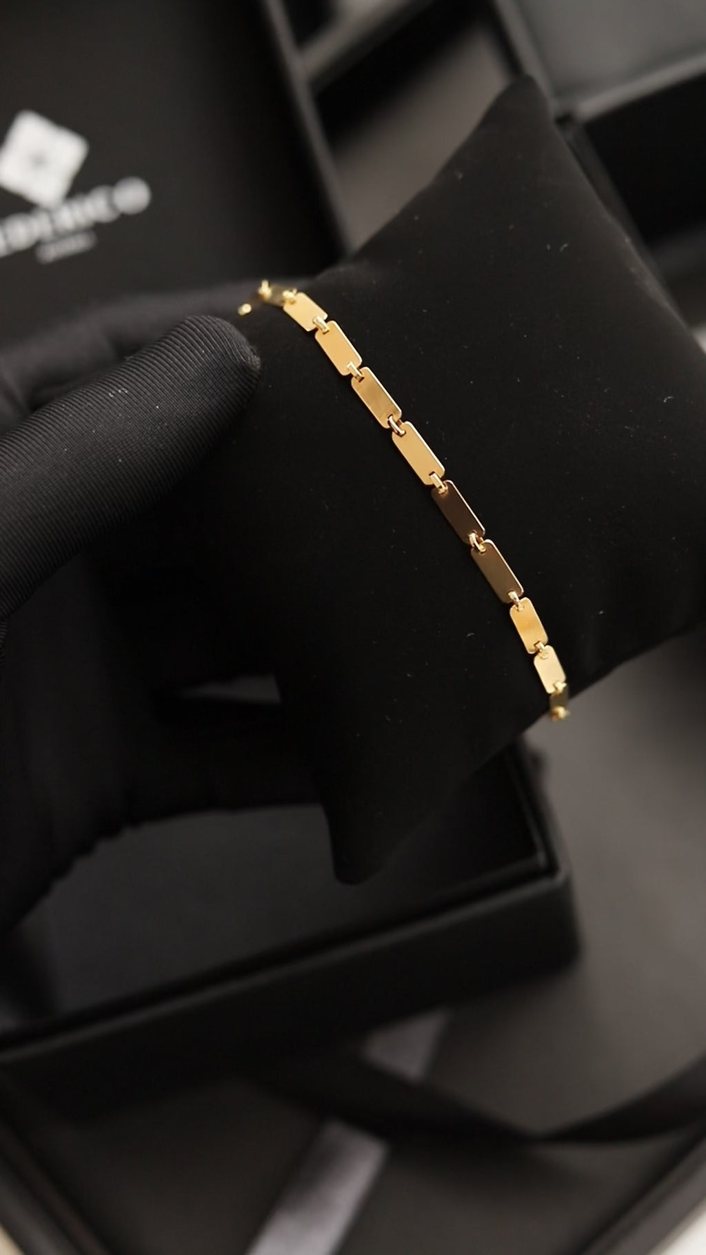 Pulsera tesoro eslabones cadena 18kt