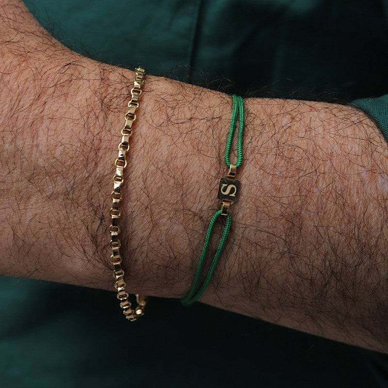 Pulsera tiberius eslabones cadena 18kt